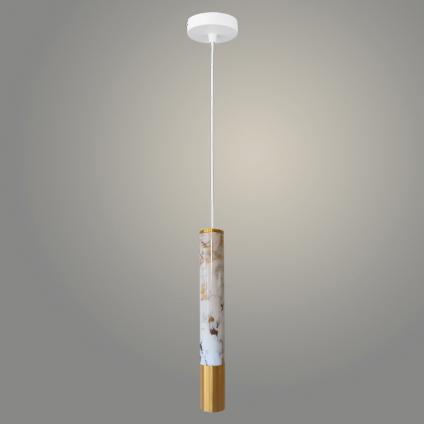 Подвес YZ60410-HB OWH+GD белый/золото 1х50W GU10 d60 h1000, YIZ22